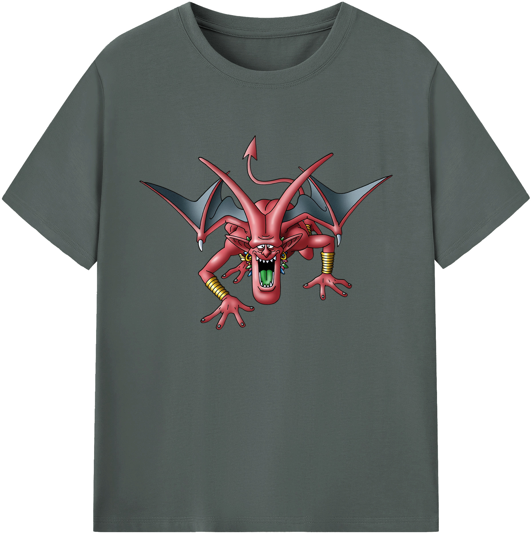 （画像用） ドラゴンクエスト Doragon Kuesuto Dragon Quest 綿100％ メンズ半袖Tシャツ｜肌触りやわらか＆通気性